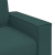 Sofa 2-osobowa Ciemnozielona 140 cm Tkanina