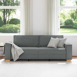 Sofa 3-osobowa Ciemnoszara 180 cm Tkanina
