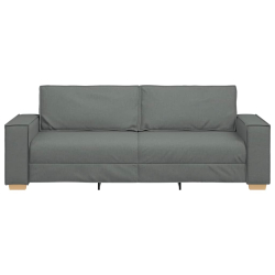 Sofa 3-osobowa Ciemnoszara 180 cm Tkanina