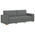 Sofa 3-osobowa Ciemnoszara 180 cm Tkanina