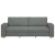Sofa 3-osobowa Ciemnoszara 180 cm Tkanina