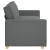Sofa 3-osobowa Ciemnoszara 180 cm Tkanina