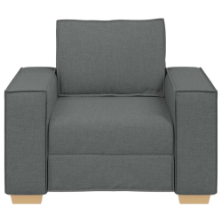 Sofa Fotel Ciemnoszary 60 cm Tkanina