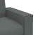 Sofa Fotel Ciemnoszary 60 cm Tkanina