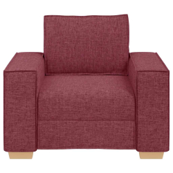 Sofa Fotel Wino Czerwone 60 cm Tkanina
