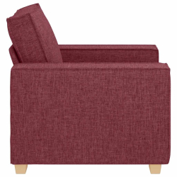 Sofa Fotel Wino Czerwone 60 cm Tkanina