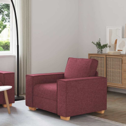 Sofa Fotel Wino Czerwone 60 cm Tkanina