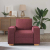 Sofa Fotel Wino Czerwone 60 cm Tkanina