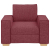 Sofa Fotel Wino Czerwone 60 cm Tkanina