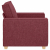 Sofa Fotel Wino Czerwone 60 cm Tkanina