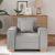 Sofa Fotel Cloud Grey 60 cm Tkanina