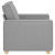 Sofa Fotel Cloud Grey 60 cm Tkanina