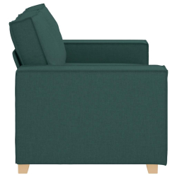 Sofa 2-osobowa Ciemnozielona 120 cm Tkanina