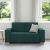 Sofa 2-osobowa Ciemnozielona 120 cm Tkanina