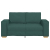 Sofa 2-osobowa Ciemnozielona 120 cm Tkanina