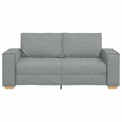 Sofa 2-osobowa Jasnoszara 140 cm Tkanina