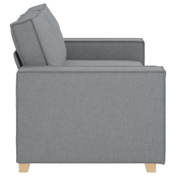 Sofa 2-osobowa Jasnoszara 140 cm Tkanina