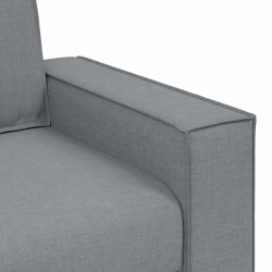 Sofa 2-osobowa Jasnoszara 140 cm Tkanina