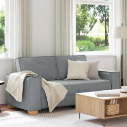 Sofa 2-osobowa Jasnoszara 140 cm Tkanina
