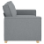 Sofa 2-osobowa Jasnoszara 140 cm Tkanina