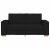 Sofa 2-osobowa Czarna 140 cm Tkanina