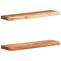 Półki ścienne 2 szt. 60x20x3,5 cm Drewno lite Akacja