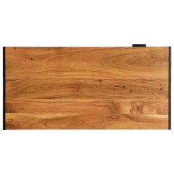 Stolik kawowy, 110x55x40 cm, lite drewno akacjowe