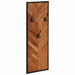 Wieszaki na ubrania 2 szt. 35x1x90 cm Drewno lite Akacja