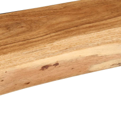 Półki ścienne 2 szt. 100x20x3,5 cm Drewno lite Akacja