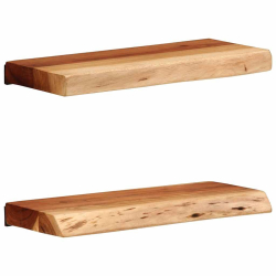 Półki ścienne 2 szt. 40x20x3,5 cm Drewno lite Akacja