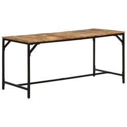 Stół jadalny 160x80x75 cm Drewno lite surowe mango