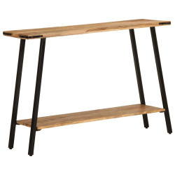 Stolik konsolowy, 110x30x75 cm, lite drewno mango