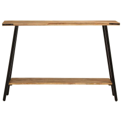 Stolik konsolowy, 110x30x75 cm, lite drewno mango