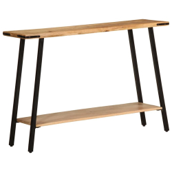 Stolik konsolowy, 110x30x75 cm, lite drewno mango