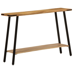 Stolik konsolowy, 110x30x75 cm, lite drewno mango