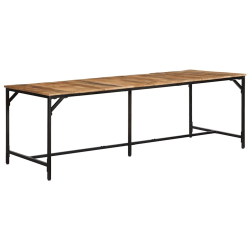 Stół jadalny 220x90x75 cm Drewno lite surowe mango