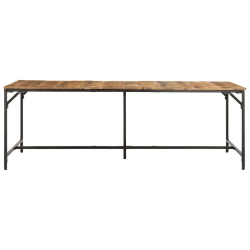 Stół jadalny 220x90x75 cm Drewno lite surowe mango