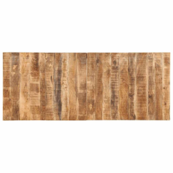 Stół jadalny 220x90x75 cm Drewno lite surowe mango