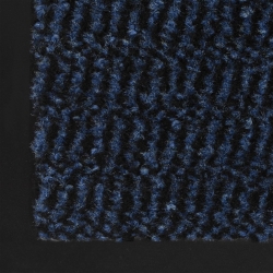 Prostokątna wycieraczka przed drzwi 40 x 60 cm, niebieska