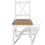 Krzesła stołowe, 4 szt., białe, drewno sosnowe
