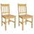 Krzesła stołowe, 2 szt., drewno sosnowe