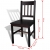 Krzesła stołowe, 2 szt., ciemnobrązowe, drewno sosnowe
