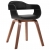 Krzesło stołowe, gięte drewno i sztuczna skóra