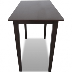 Drewniany stolik barowy, brązowy