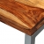 Stolik konsola z drewna sheesham z metalowymi nogami