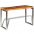Stół lub biurko z drewna sheesham z metalowymi nogami