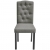Krzesła do jadalni, 2 szt., szare, tapicerowane tkaniną