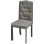 Krzesła do jadalni, 4 szt., szare, tapicerowane tkaniną