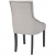 Krzesła stołowe, 2 szt., kremowa szarość, tkanina