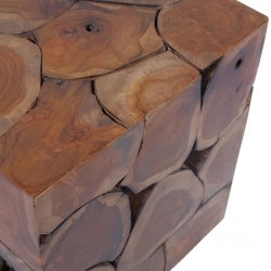 Stołek, lite drewno tekowe